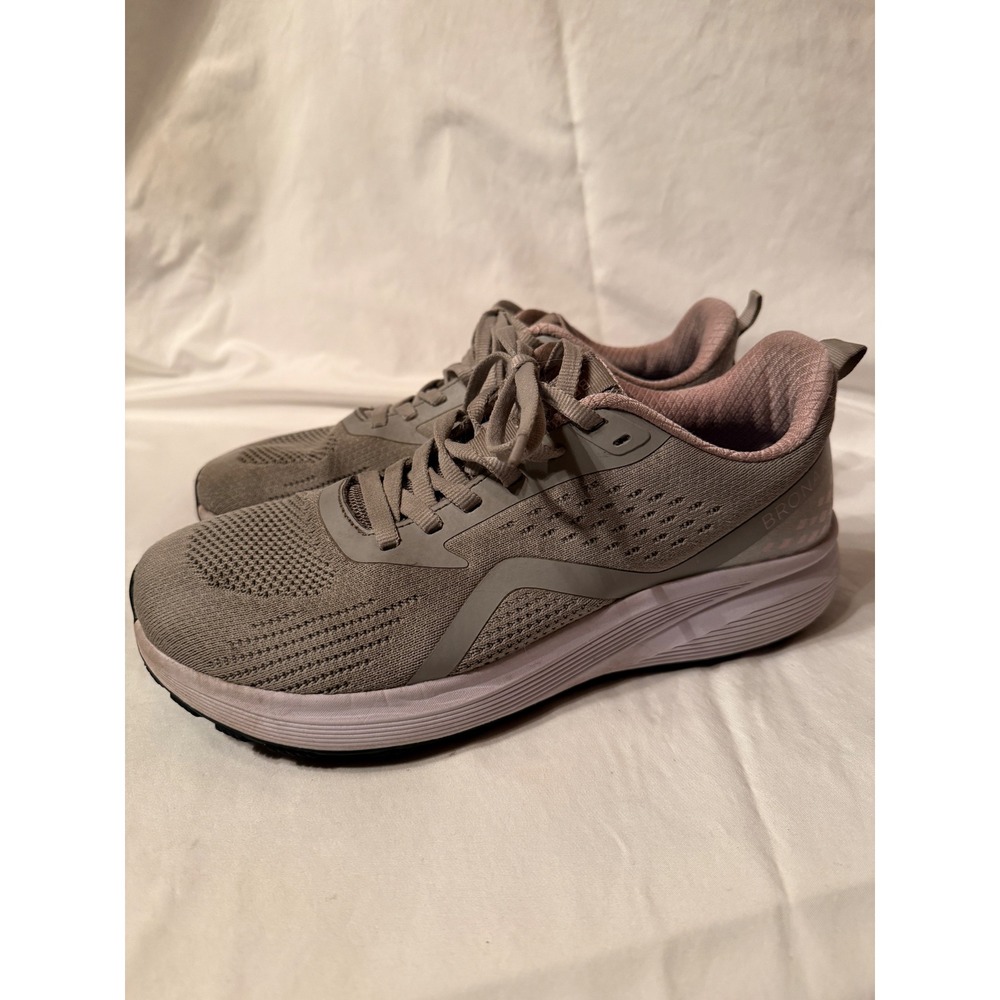 BRONAX S71 Womens Running Shoes Gray Pink Mesh Athletic Sneakers Size‎ 43